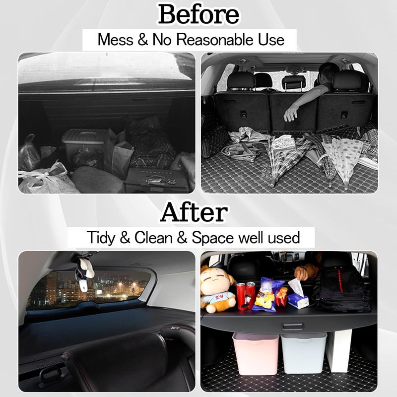 Sze Cargo Cover for 2018-2023 2024 BMW X3 Accessories Retractable Trunk Cover Black Rear Trunk Security Cover Shielding Shade Waterproof-New Upgrade - Image 3